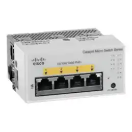 Cisco Catalyst Micro Switches - Commutateur - 4 x 10 - 100 - 1000 (4 PoE+) + 2 x SFP - fixation murale (CMICR-4PS)_1